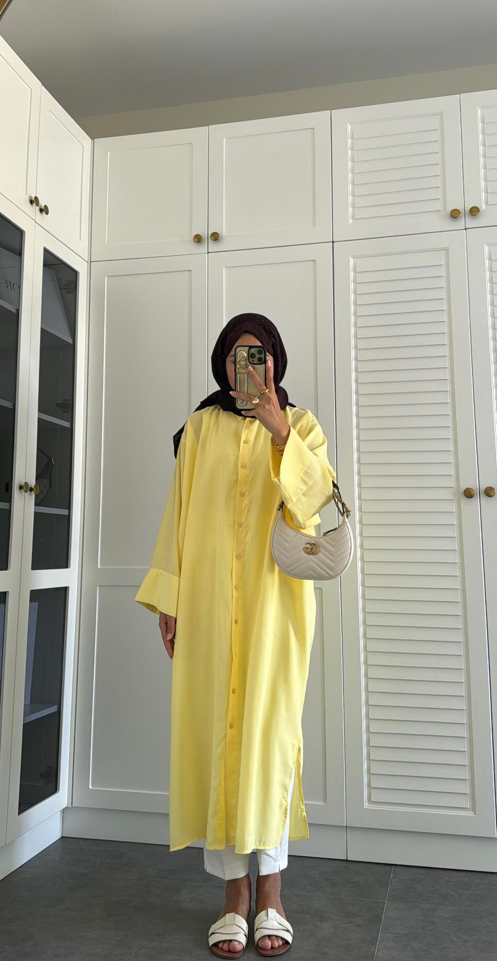 Tensel Gömlek Butter Yellow