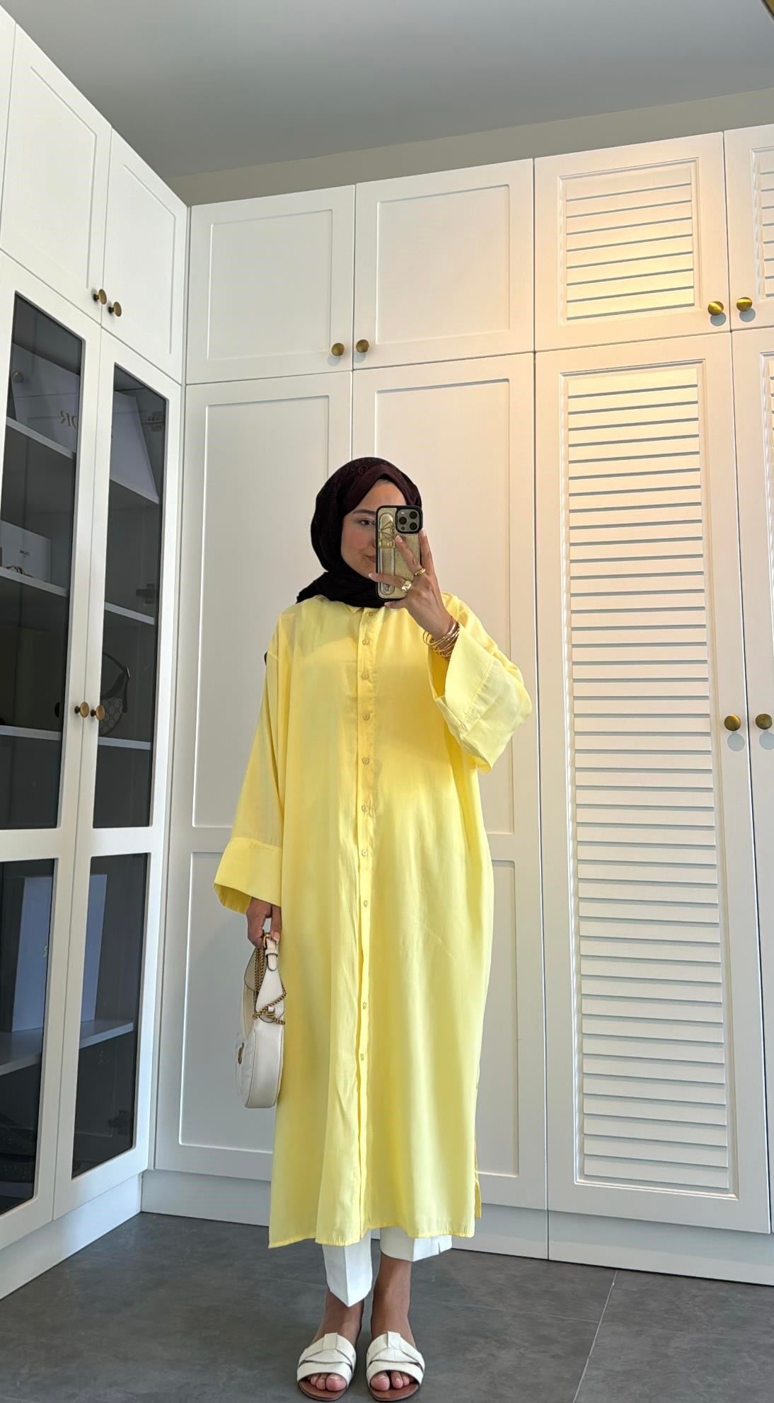 Tensel Gömlek Butter Yellow