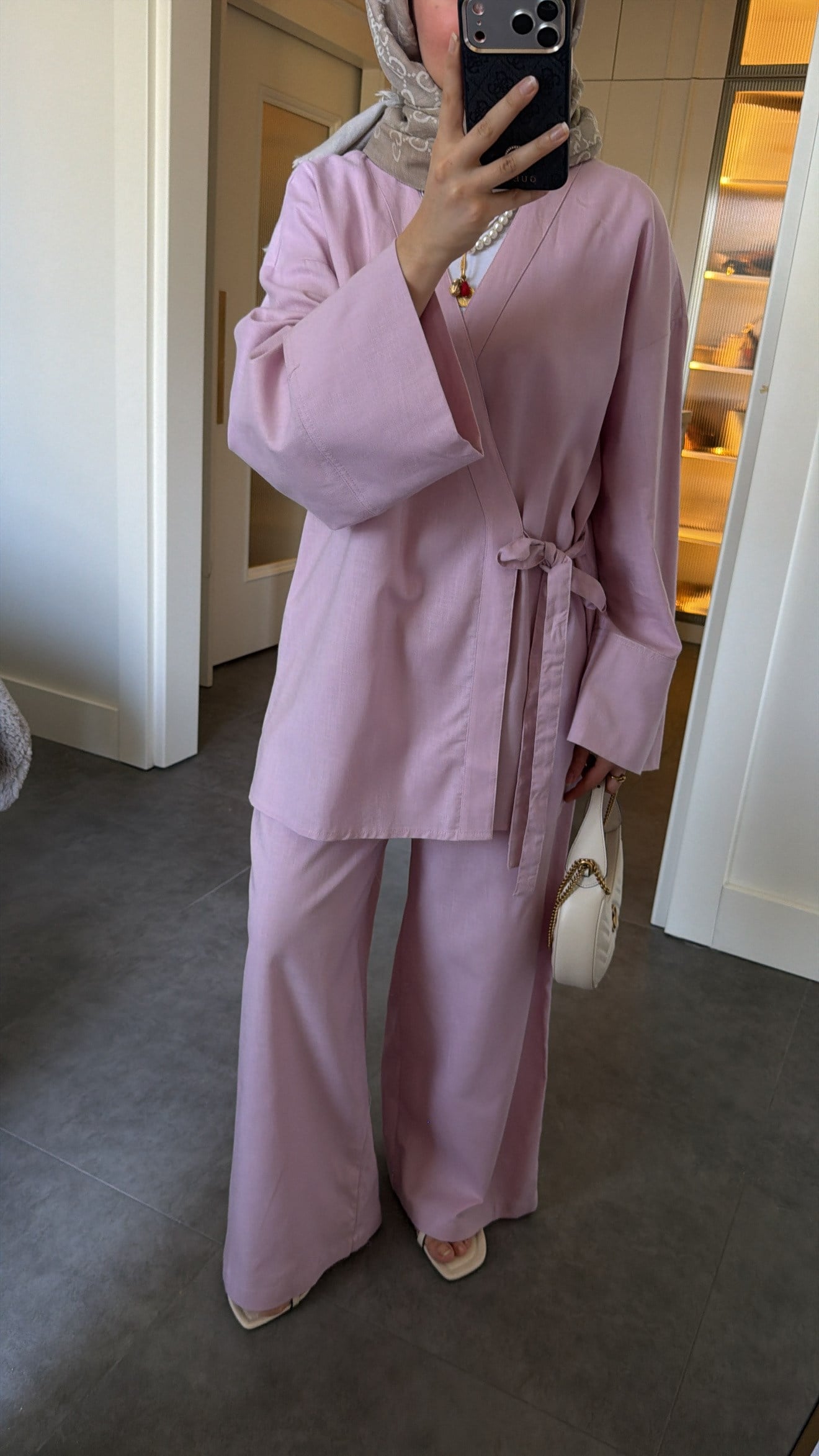 Yandan Bağlamalı Takım Pembe