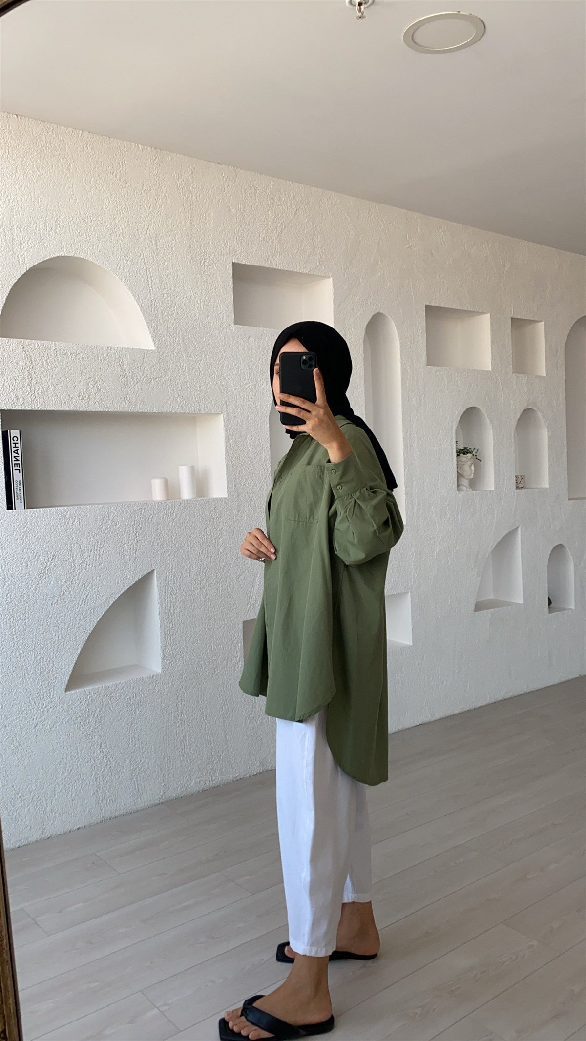 Yeşil Oversize Gömlek