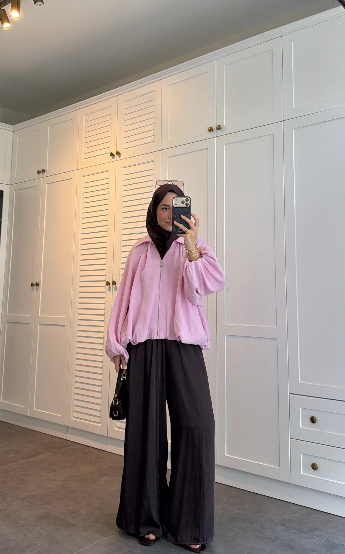 Zr Model Balon Kol Ceket Pembe