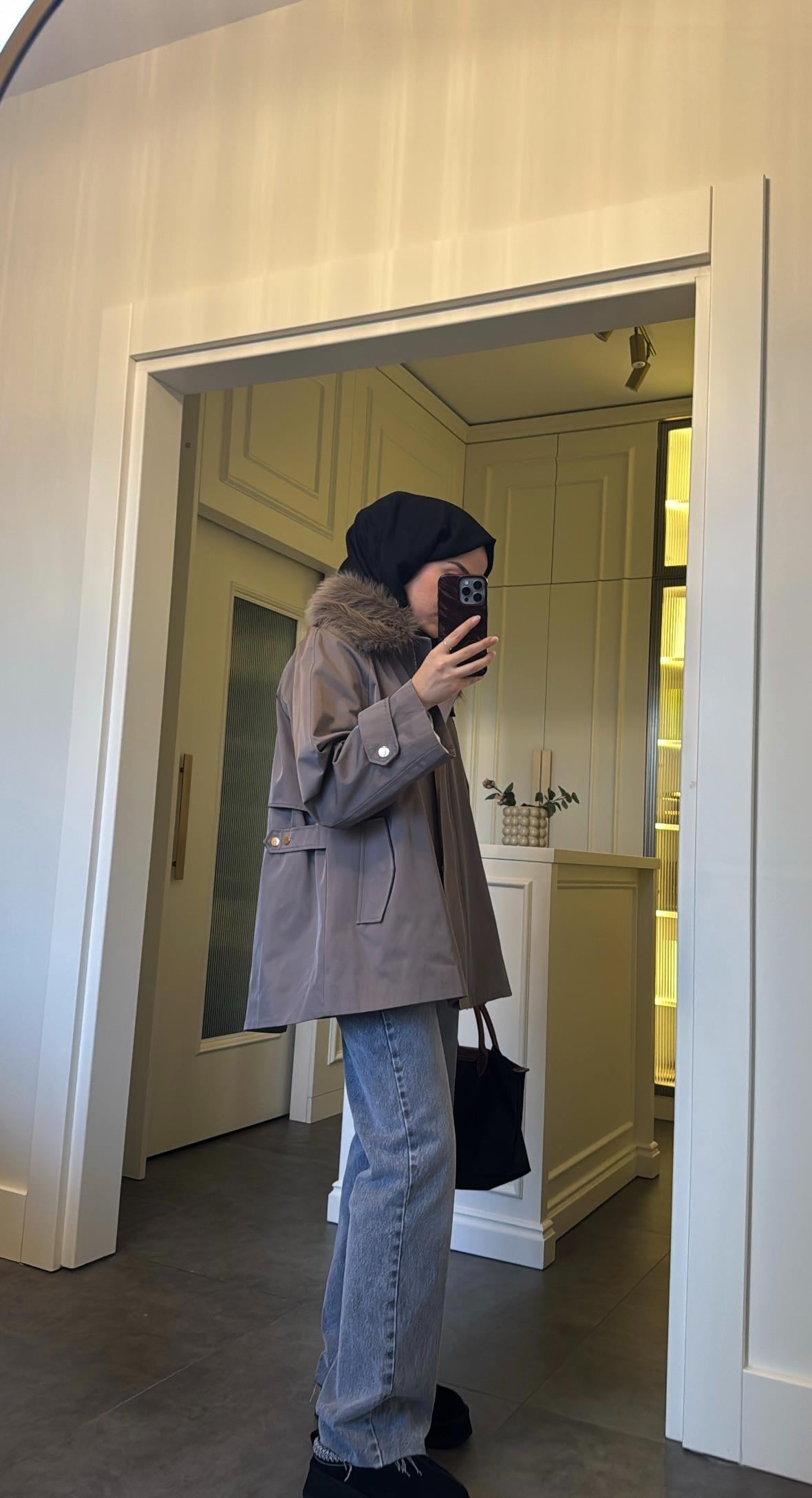 ZR Model Kesik Paça Jean Gri