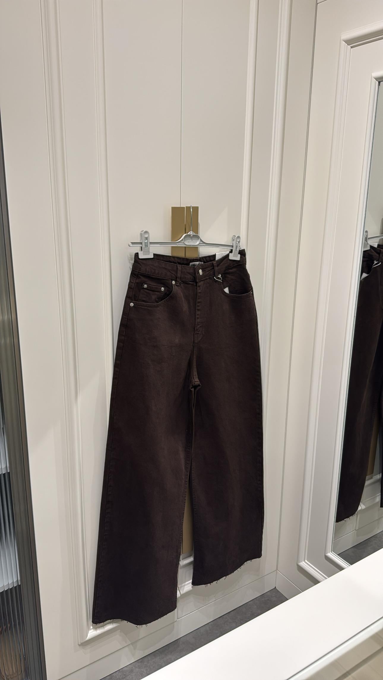 ZR Model Kesik Paça Jean Kahve
