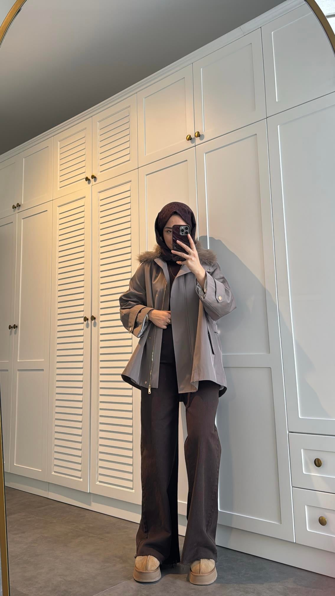 ZR Model Kesik Paça Jean Kahve