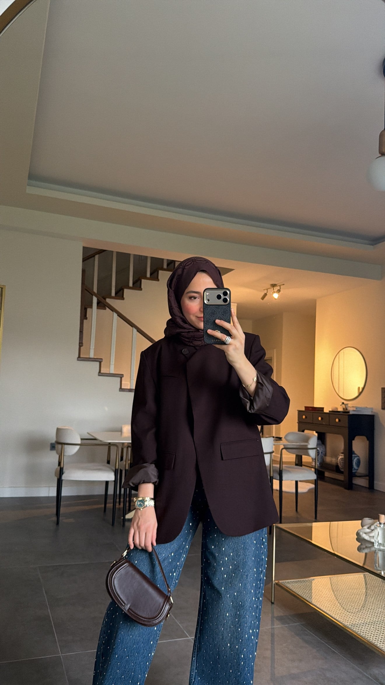 Zra Model Blazer Ceket Kahve