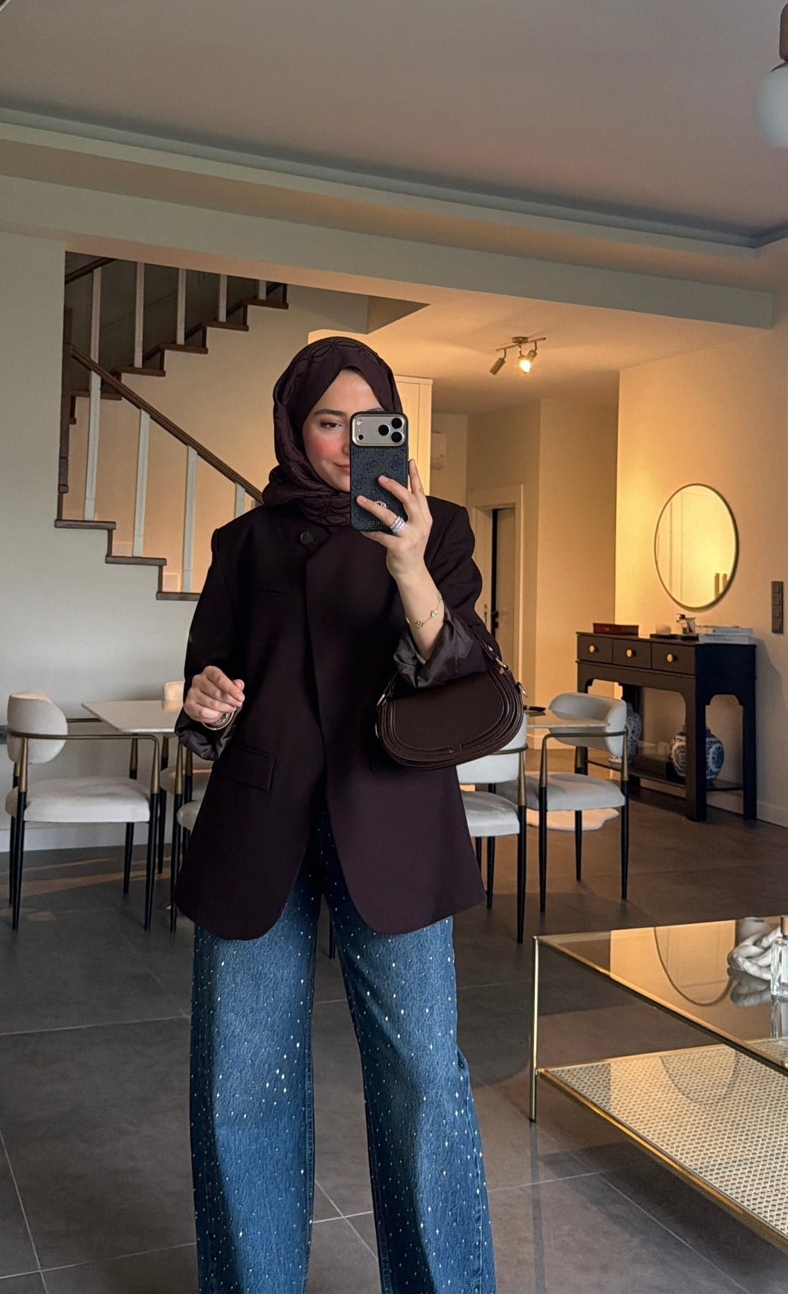 Zra Model Blazer Ceket Kahve