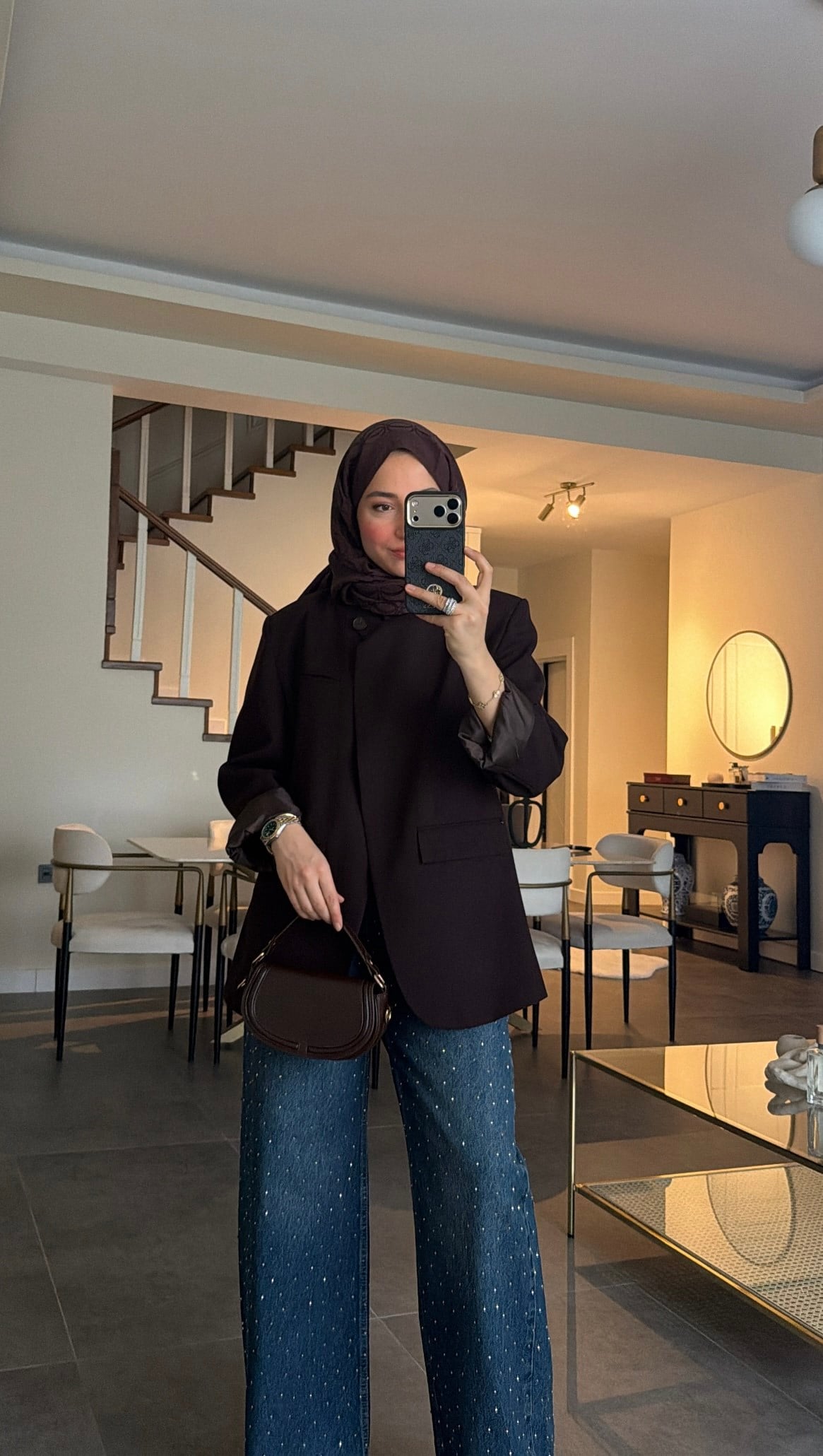 Zra Model Blazer Ceket Kahve
