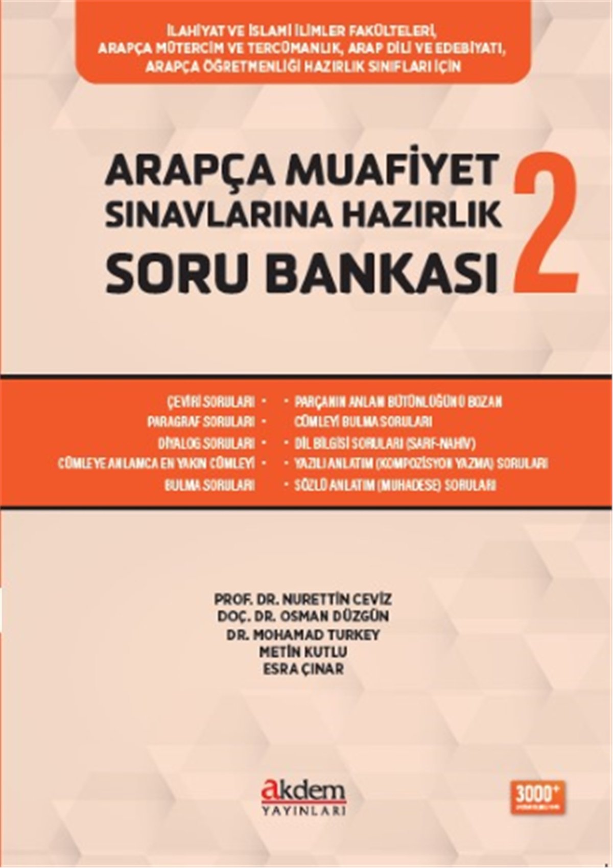 Arapça Muafiyet Sınavlarına Hazırlık Soru Bankası 2Akdem YayınlarıMuhtelif Ürünler