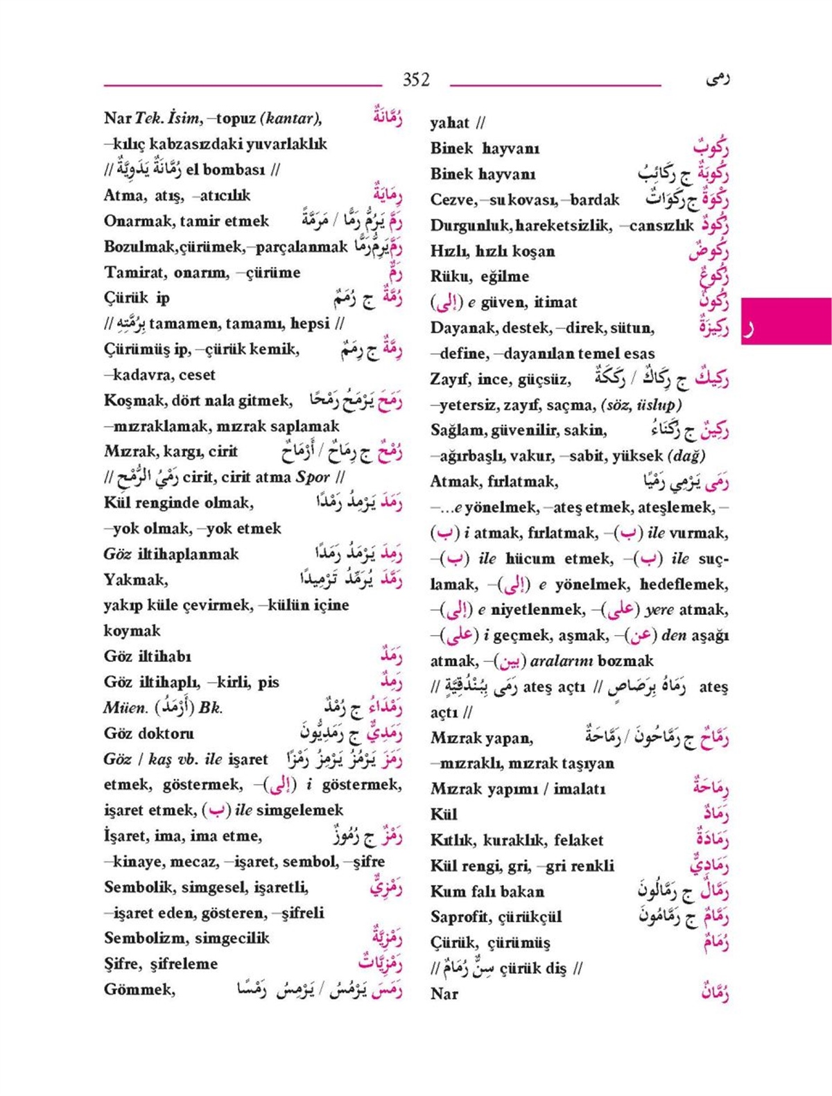 Arapça/Türkçe Öğrenci SözlükMektep YayınlarıArapça Dil Öğretimi