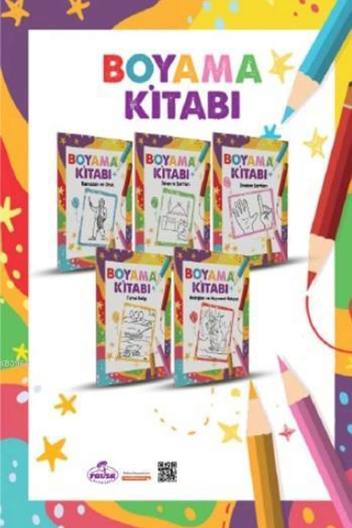 Boyama Kitabı (5'li Set) Ravza YayınlarıÇocuk Kitapları