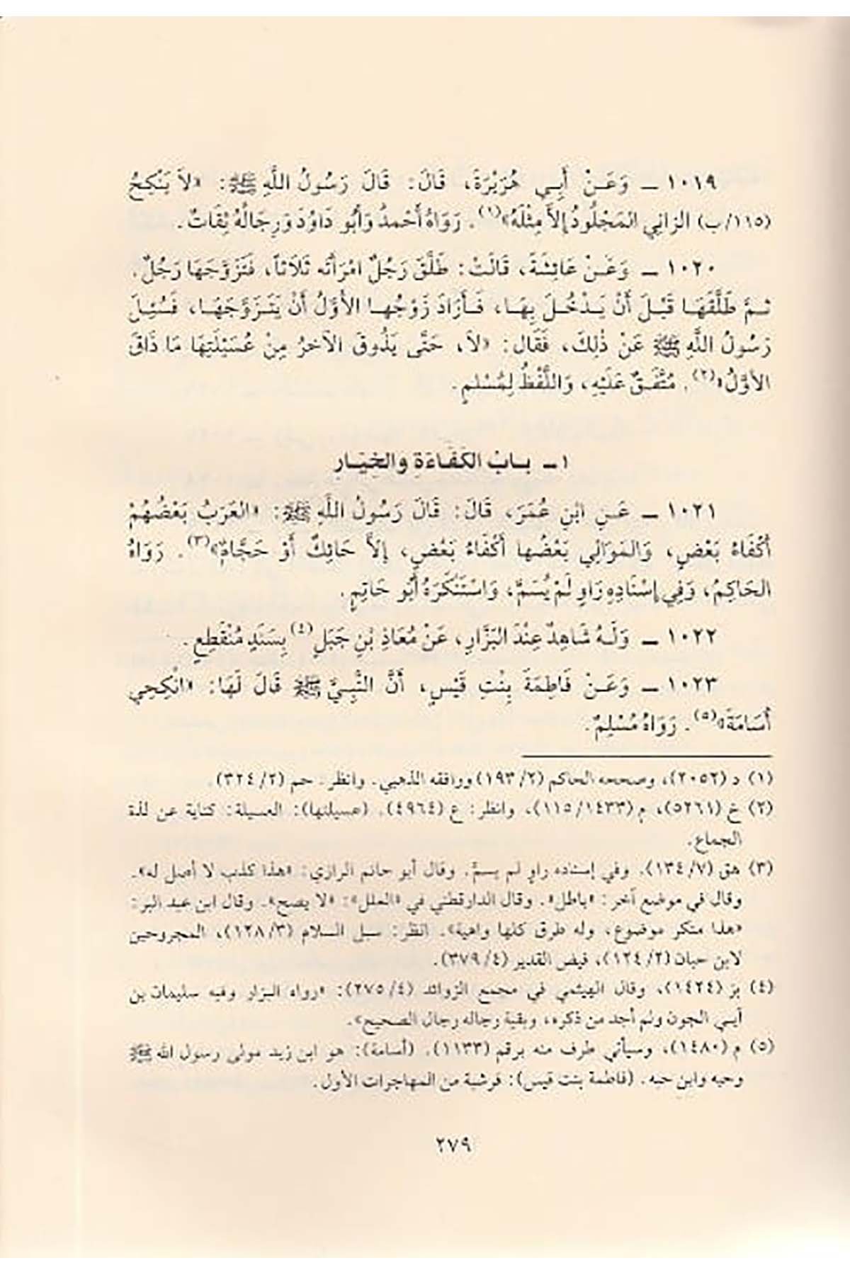 Bulugül Meram Min Edilletil Ahkâm 1Cilt | بلوغ المرامDar'ül Beşairil İslamiyyeHadis