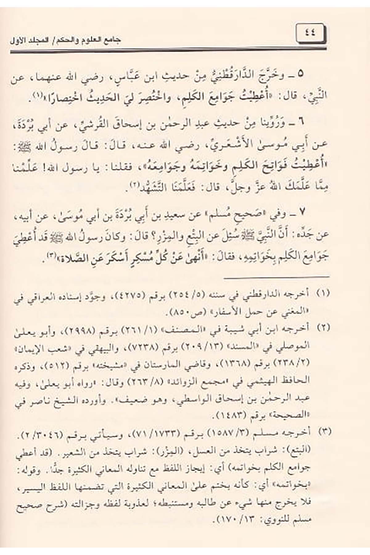 Camiül Ulum Vel Hikem Fi Şerhi Hamsine Hadisen Min Cevamiil Kelim 2Cilt |  جامع العلوم والحكمDar'ül Beşairil İslamiyyeHadis