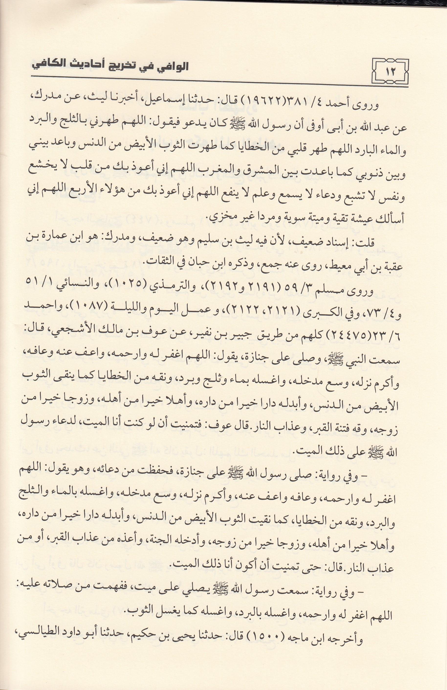 الوافي في تخريج احاديث الكافيDar'ül Minhacul KavimHadis