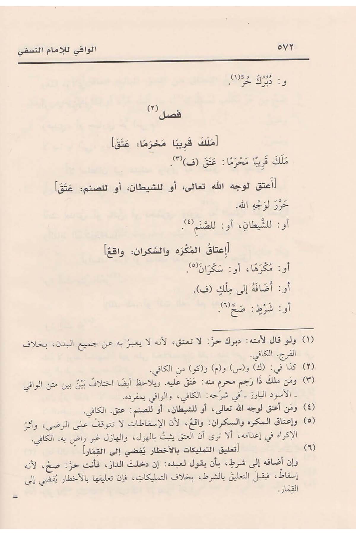 El - Vafi fi'l - Fıkhi Ala Mezheb'il İmam El - A'zam Ebi Hanife En - Nu'manRisaleti AlemiyyeHanefi Fıkhı
