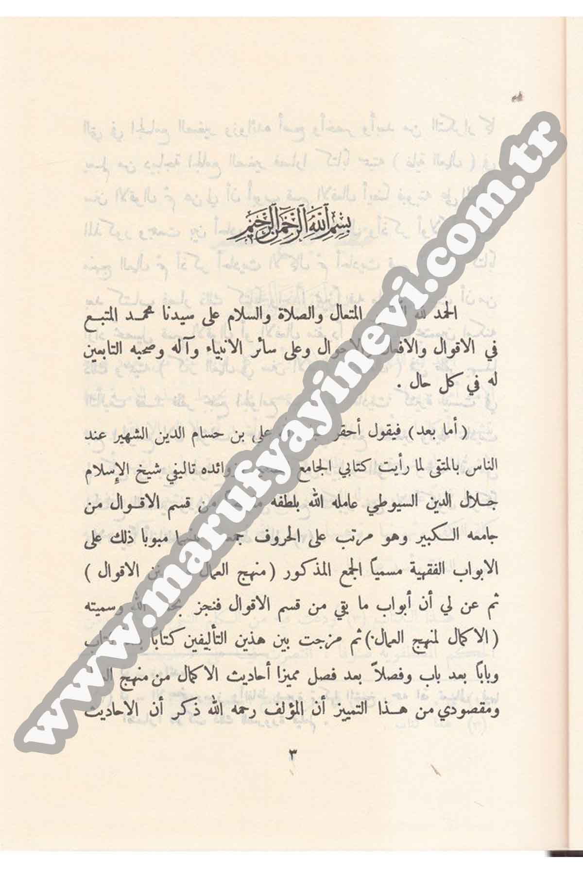 Kenzül Ummal fi Sünenil Akval vel Efal 18 CiltRisaleti AlemiyyeHadis