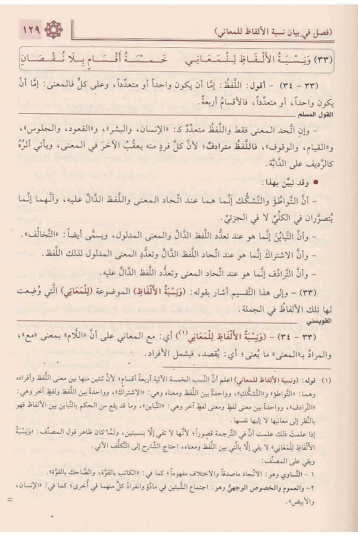 مجموع السلم الـمنورق (إيضاح المبهم، القول المسلم، شرح القويسني مع تقريرات الدوري) و(شرح الأخضري، شرح قدورة مع تقييدات السلجلماسيNursabah YayıneviMantık