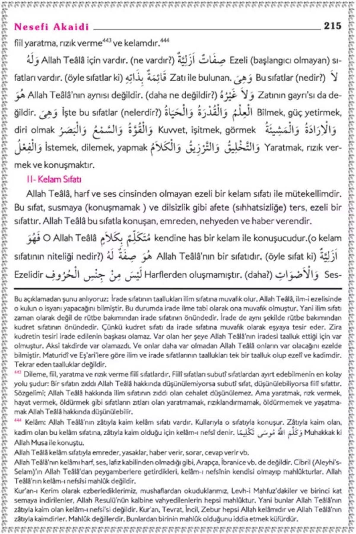 Mızraklı İlmihal Tercümesi Fatih KalenderKitap Kalbi YayıncılıkDin
