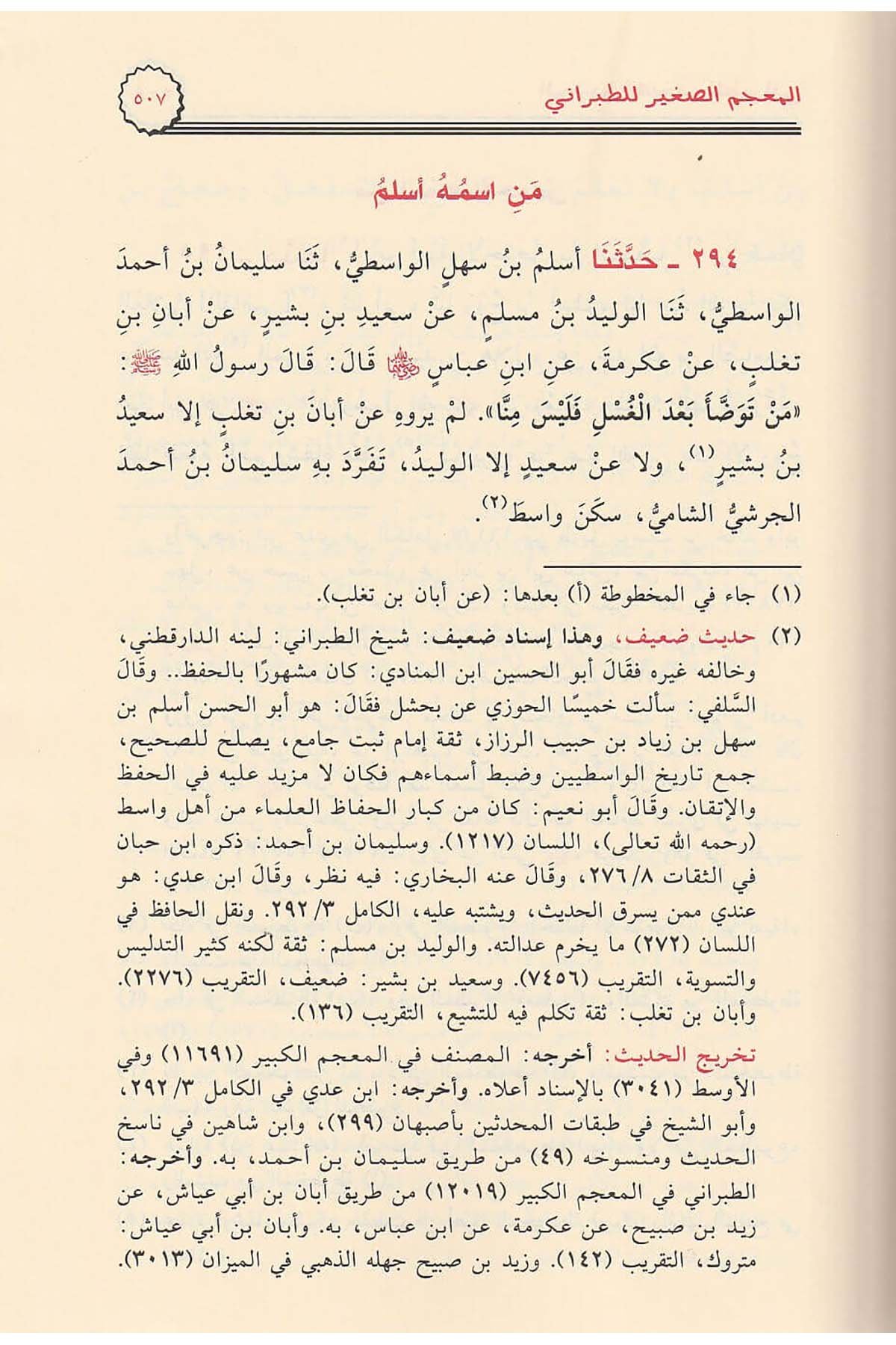 Mucemüs Sağir | المعجم الصغيرDar'ül Risaletü AlemiyeHadis