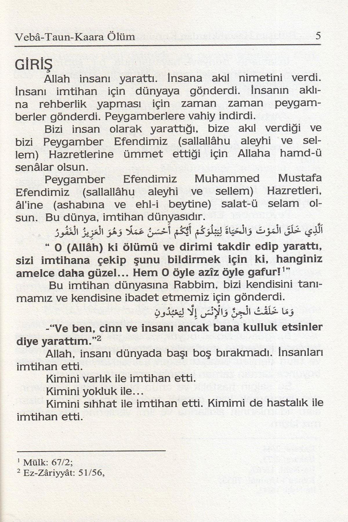 Salgın Hastalıklardan Korunmanın Manevi Yolları taun-veba kara ölüm