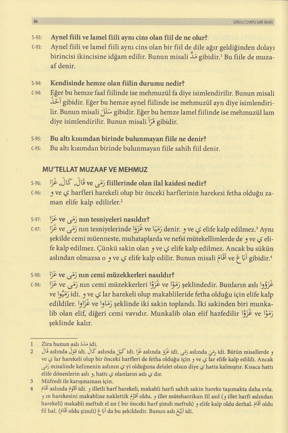 Sorulu Cevapli Sarf Nahiv | النحو والصرف بطريقة الأسئلة والأجوبةMaruf YayıneviArap Dili ve Edebiyatı