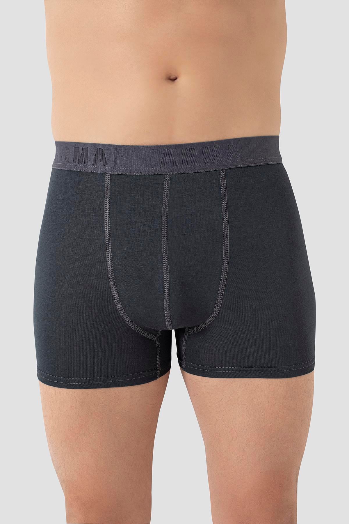  Erkek Füme Bambu Boxer 3'lü Paket