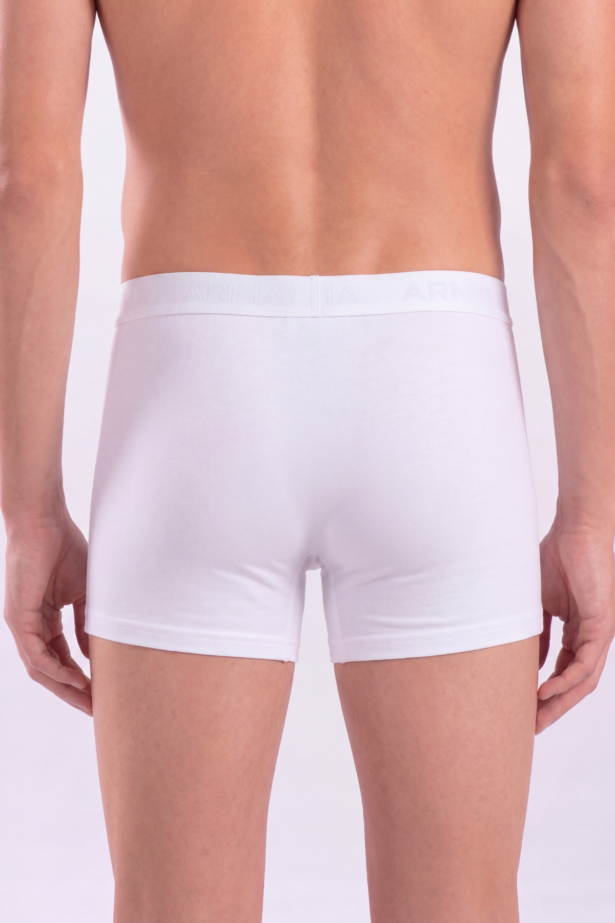 Erkek Beyaz Boxer 10'lu Paket Pamuklu Likralı Yumuşak ve Esnek Kumaş