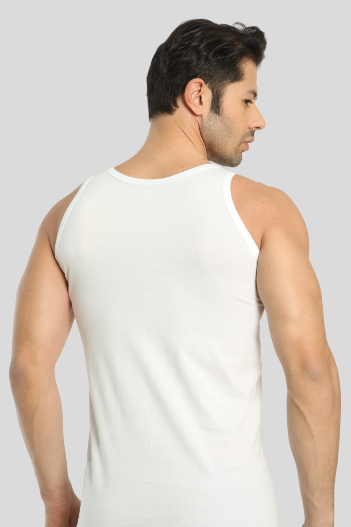 Erkek Beyaz Loklu Atlet 3'lü Paket %100 Pamuklu