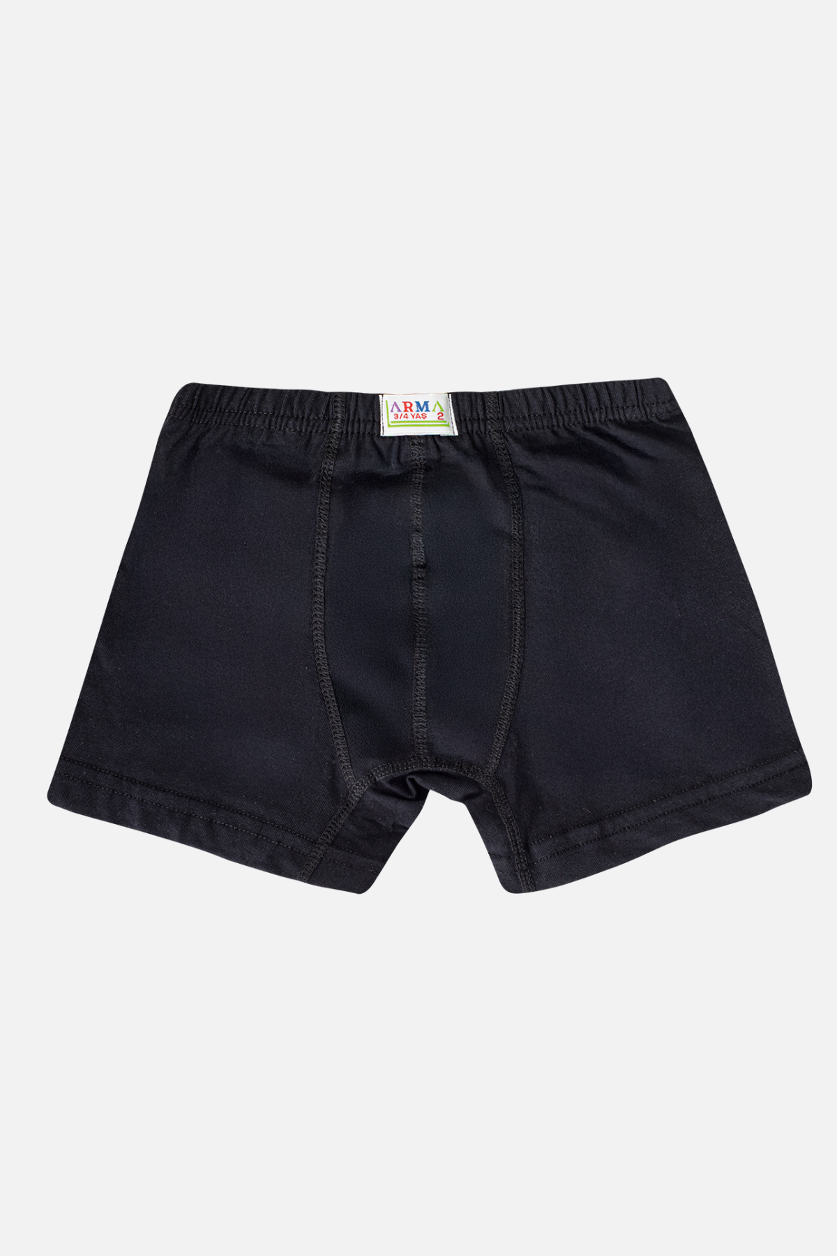 Erkek Çocuk Düz Pamuklu Likralı Renkli Boxer 6'lı Paket