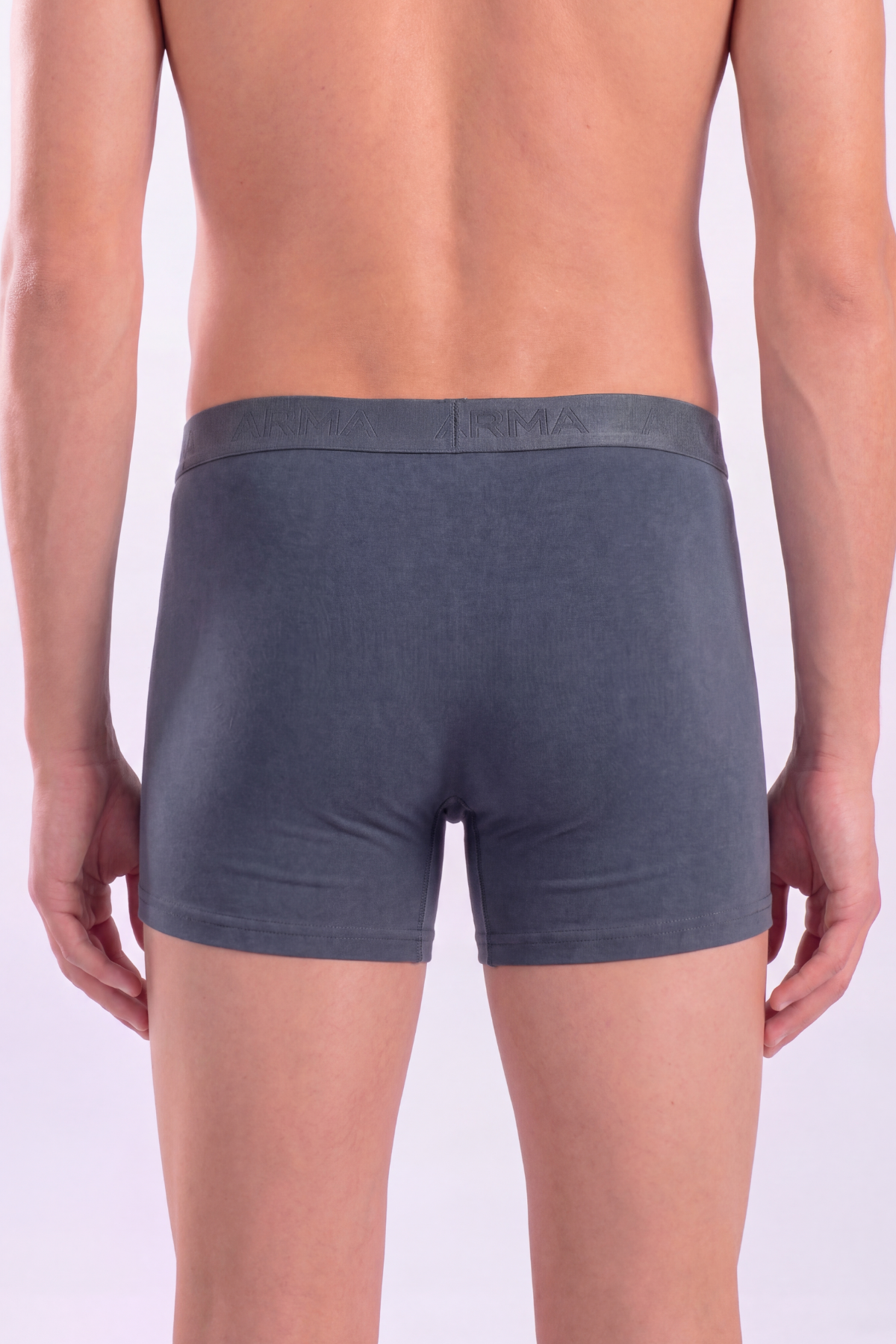 Erkek Füme Boxer 10'lu Paket Pamuklu Likralı Yumuşak ve Esnek Kumaş