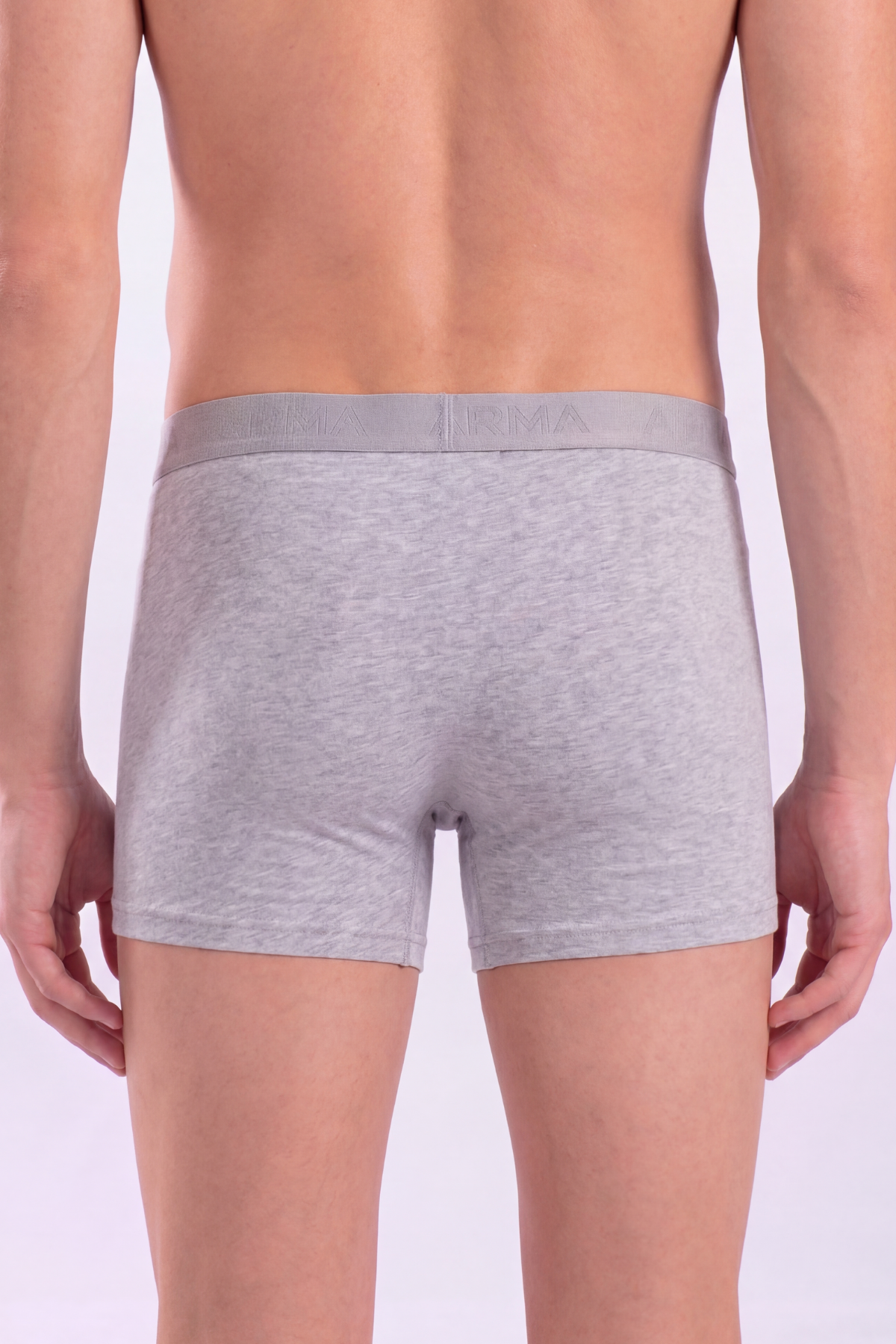 Erkek Gri Boxer 10'lu Paket Pamuklu Likralı Yumuşak ve Esnek Kumaş