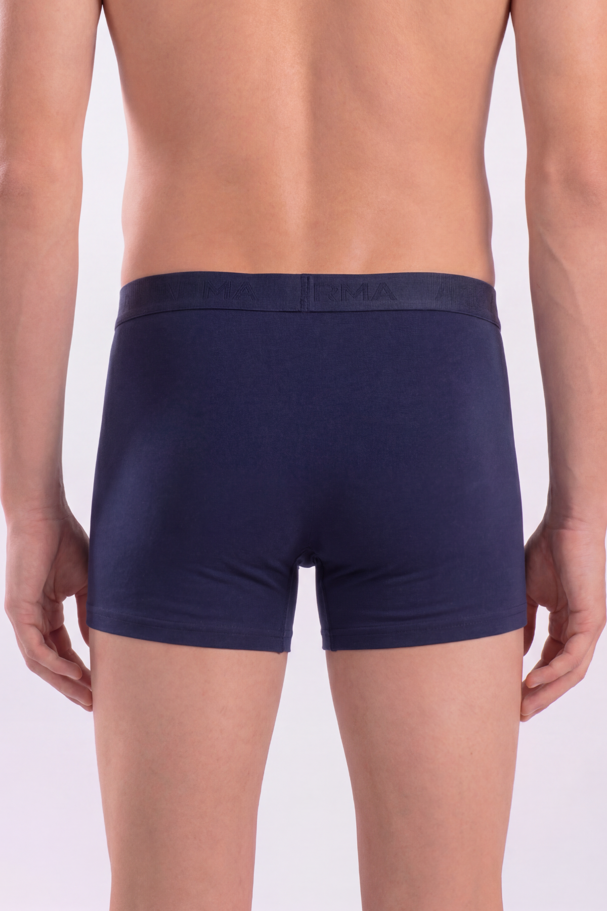 Erkek Lacivert Boxer 10'lu Paket Pamuklu Likralı Yumuşak ve Esnek Kumaş