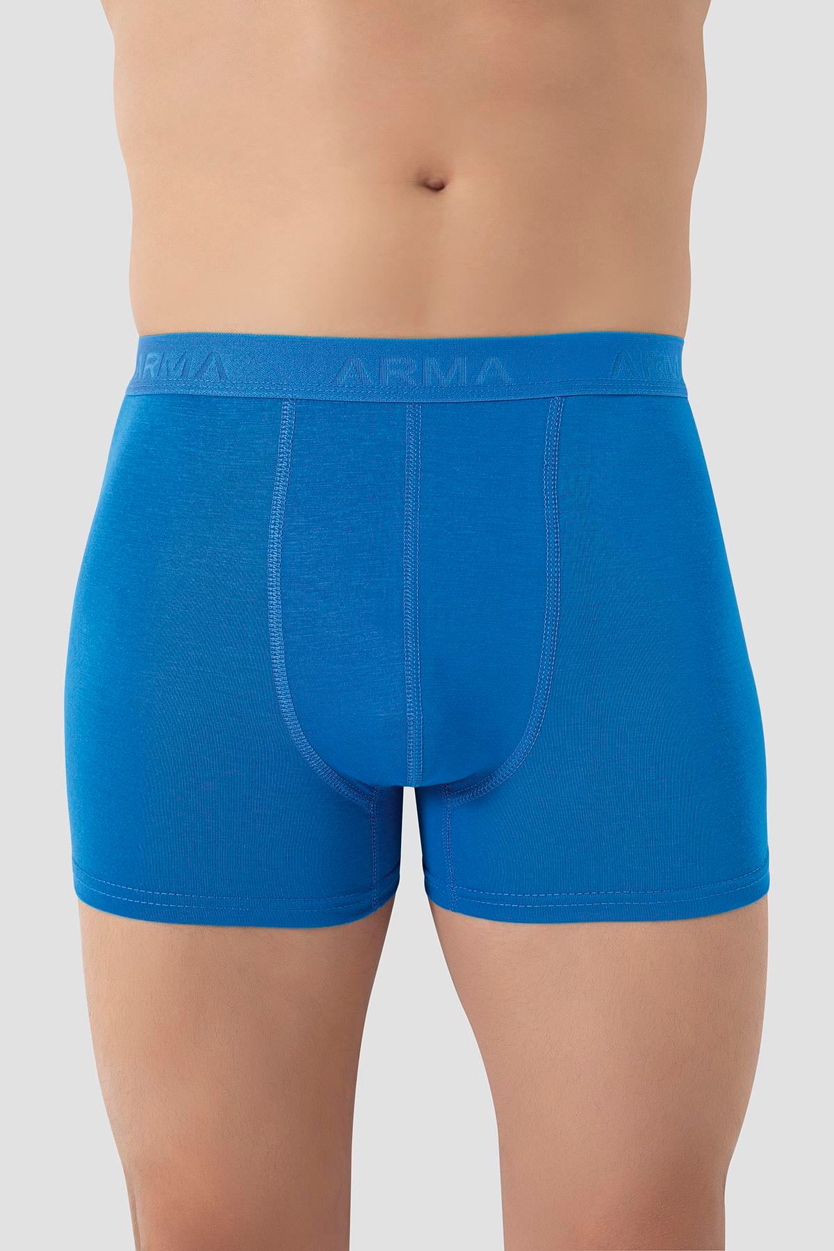 Erkek Mavi Bambu Boxer 3'lü Paket