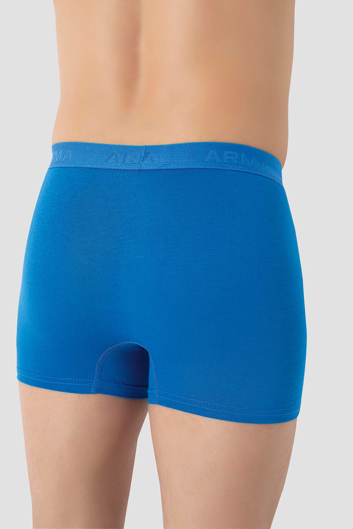 Erkek Mavi Bambu Boxer 3'lü Paket