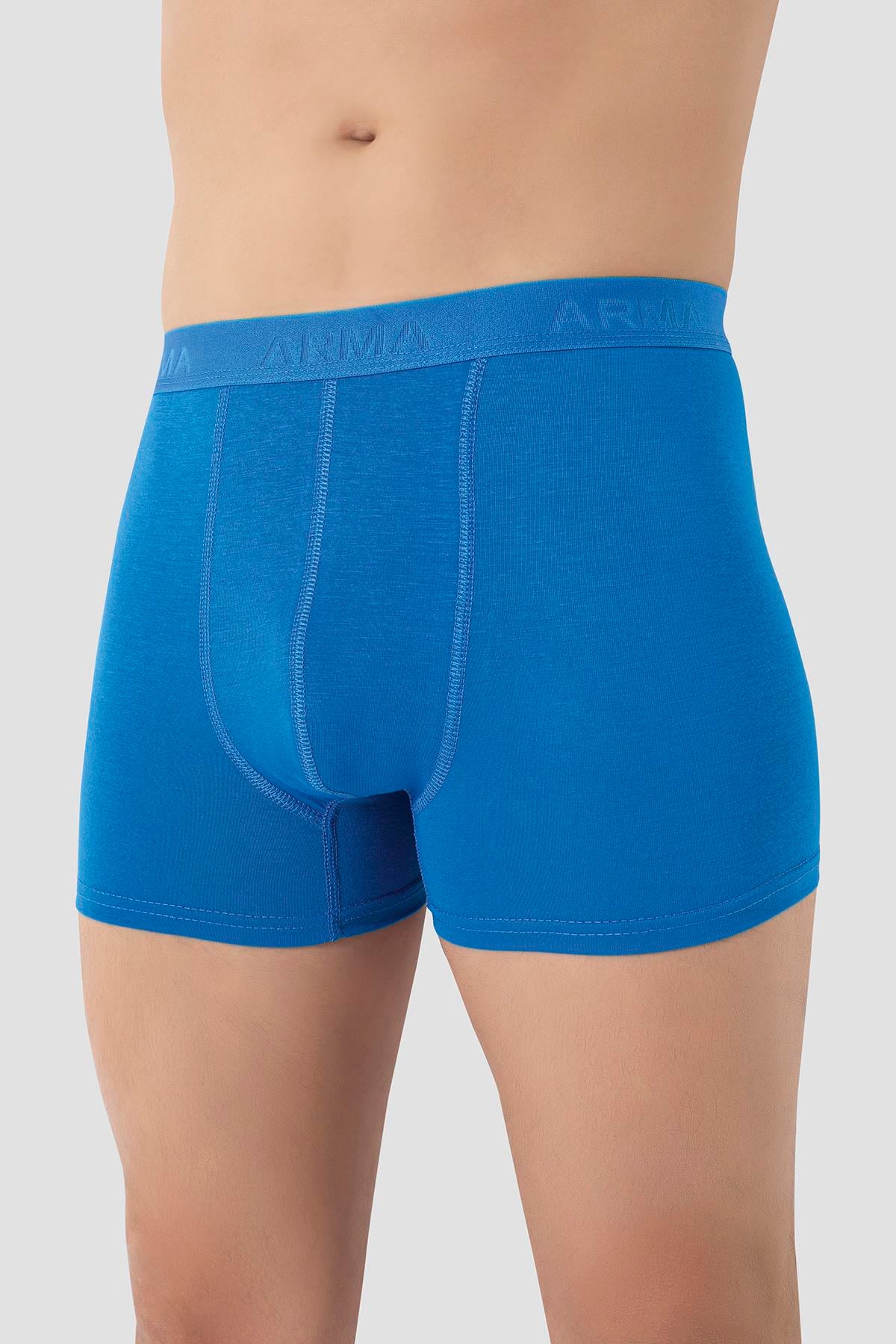 Erkek Mavi Bambu Boxer 3'lü Paket