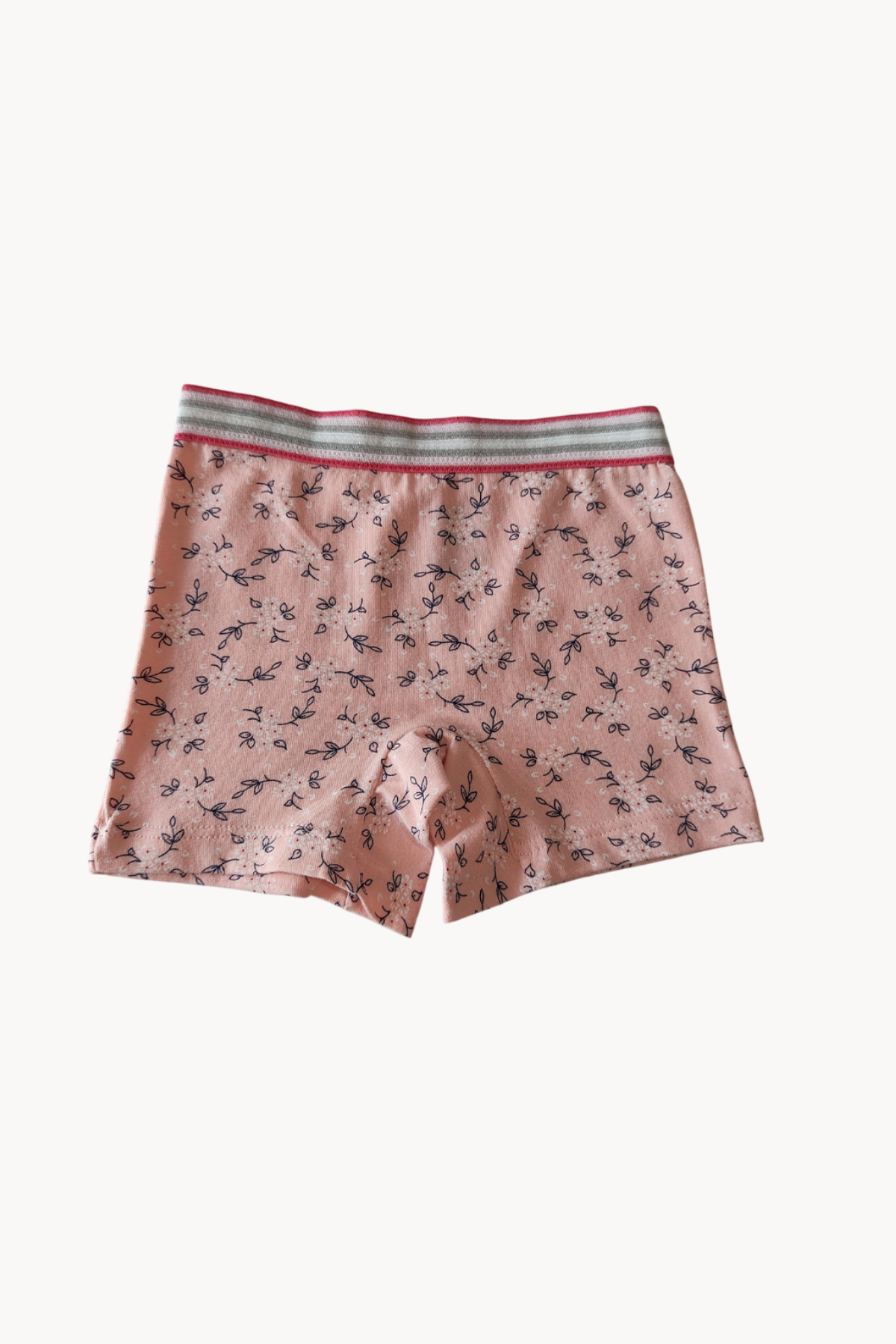Karışık Renkli Kız Çocuk Desenli Boxer 3'lü Paket Pamuklu Likralı 