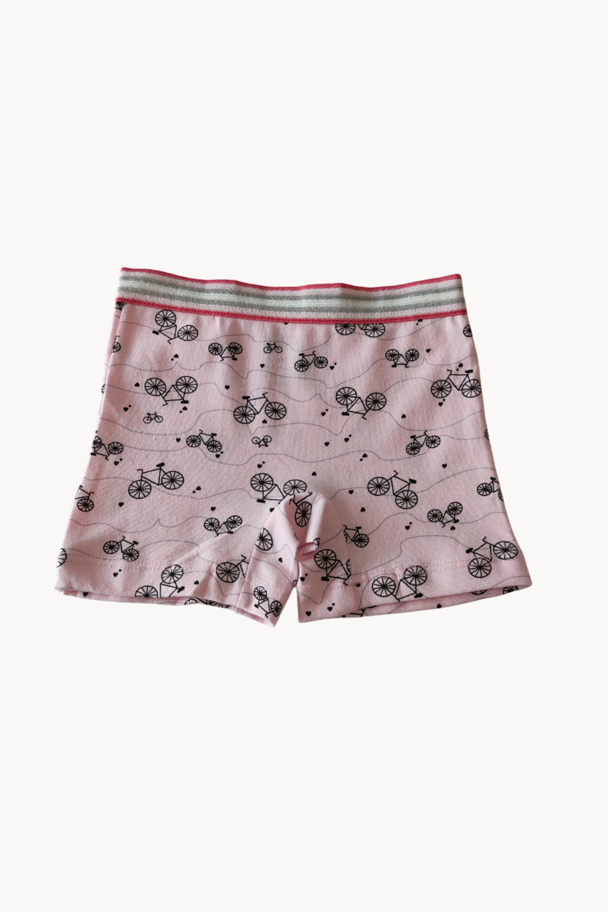 Karışık Renkli Kız Çocuk Desenli Boxer 3'lü Paket Pamuklu Likralı 