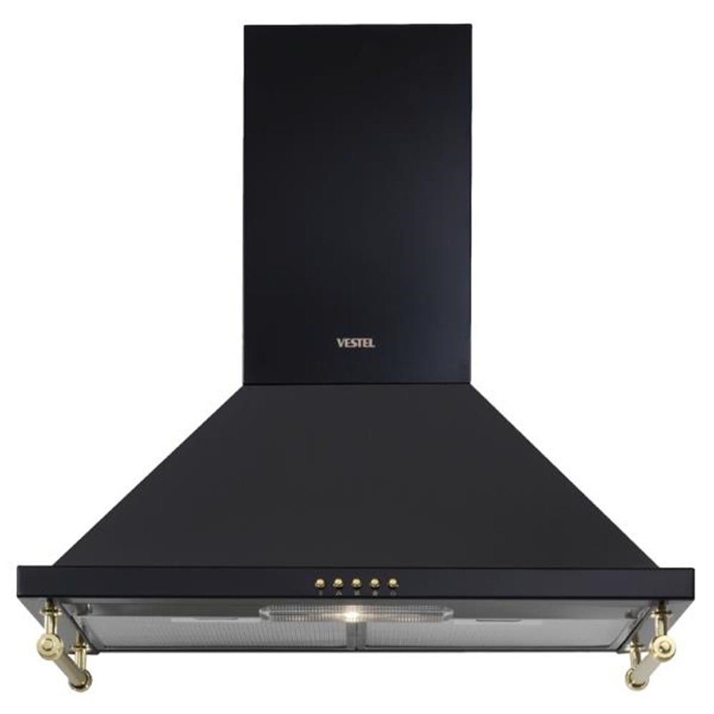 Vestel AD-6002 RS Rustik Siyah Ankastre Davlumbaz