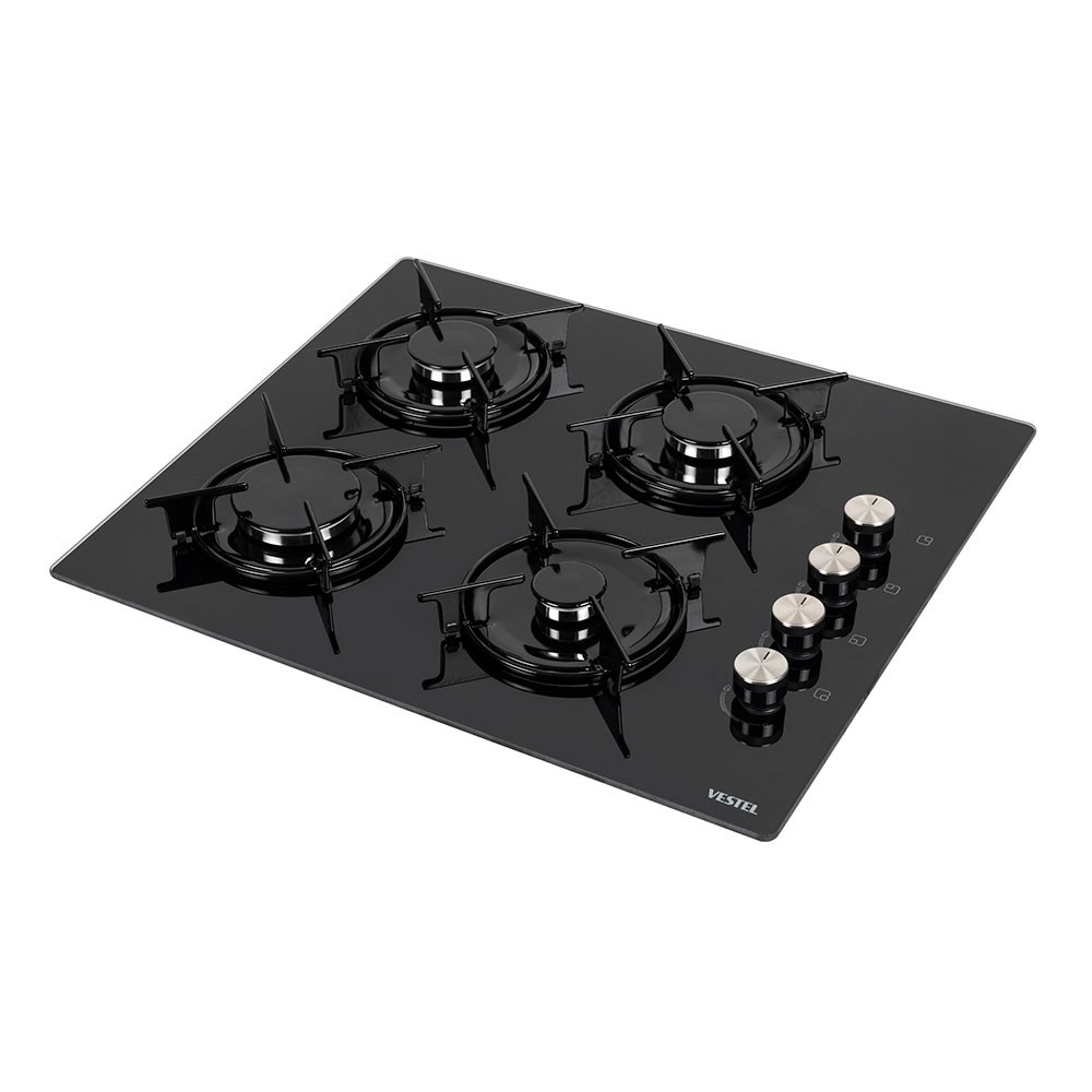 Vestel AO-6104 YS Siyah Ankastre Cam Ocak