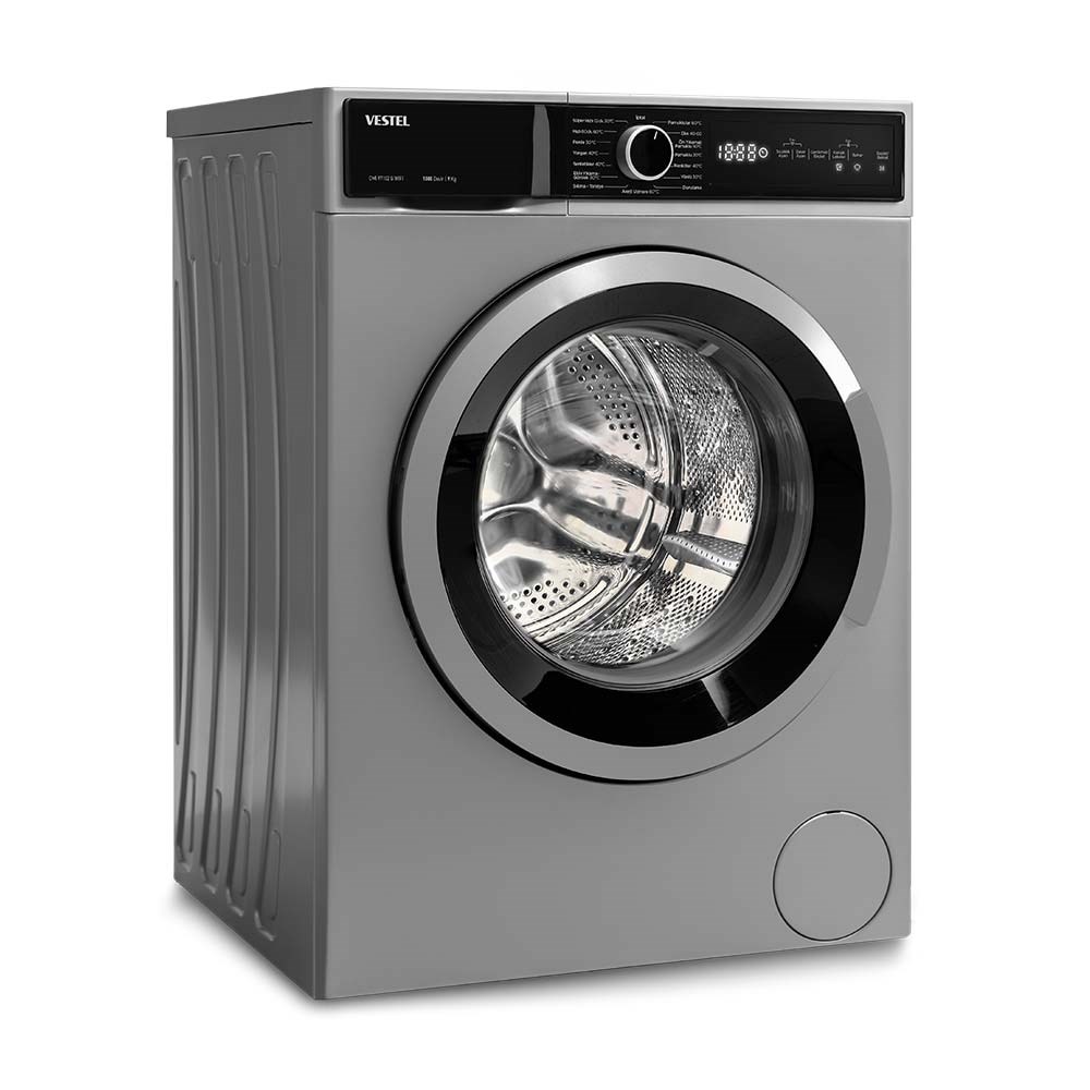 Vestel CMI 97102 G Wifi A+++ 1000 Devir 9 kg Gri Çamaşır Makinesi