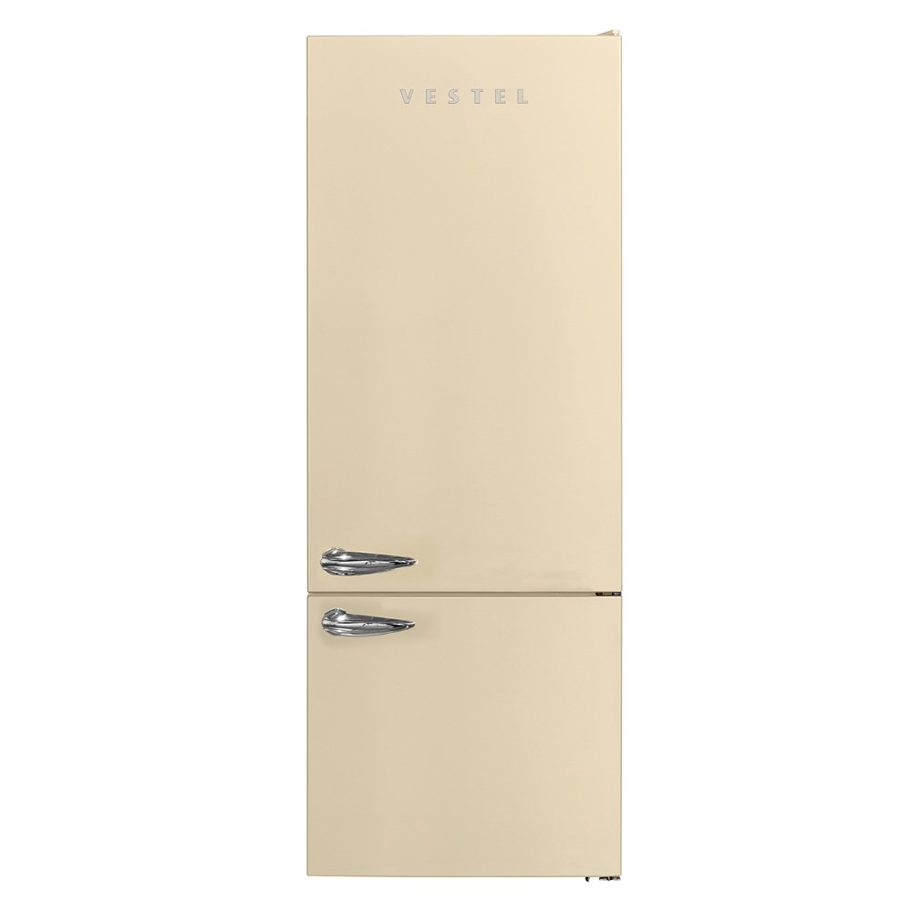 20264794Vestel Retro NFK52001 Bej No-Frost Kombi Buzdolabı