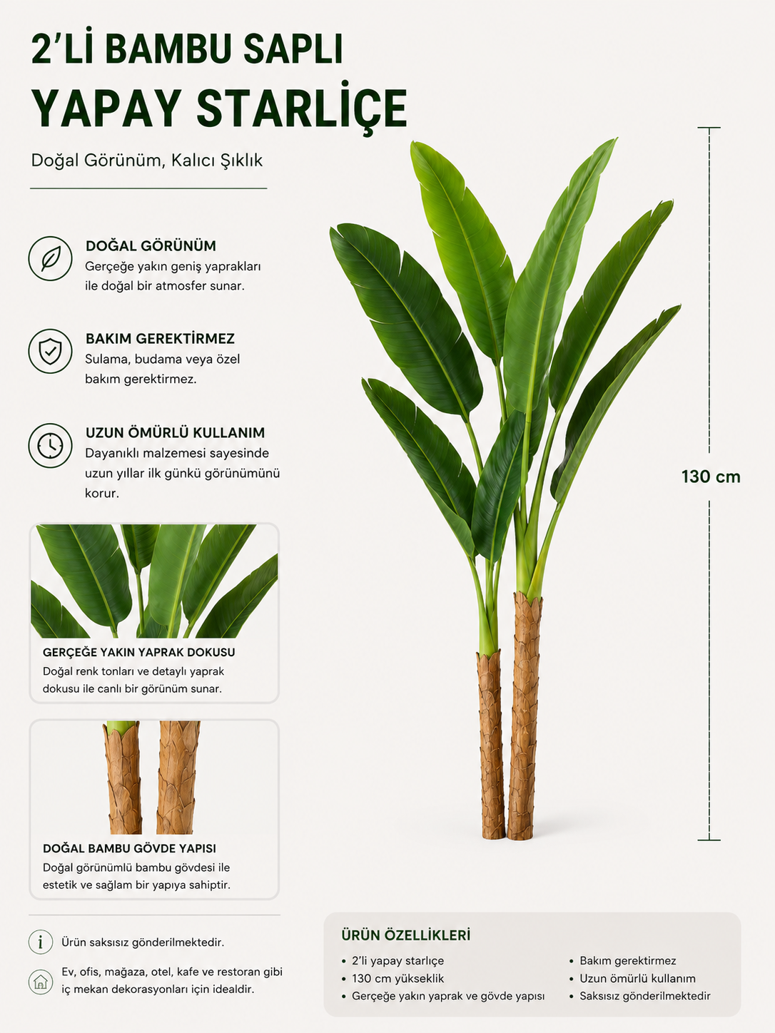 2'Lİ BAMBU SAPLI STARLİÇE