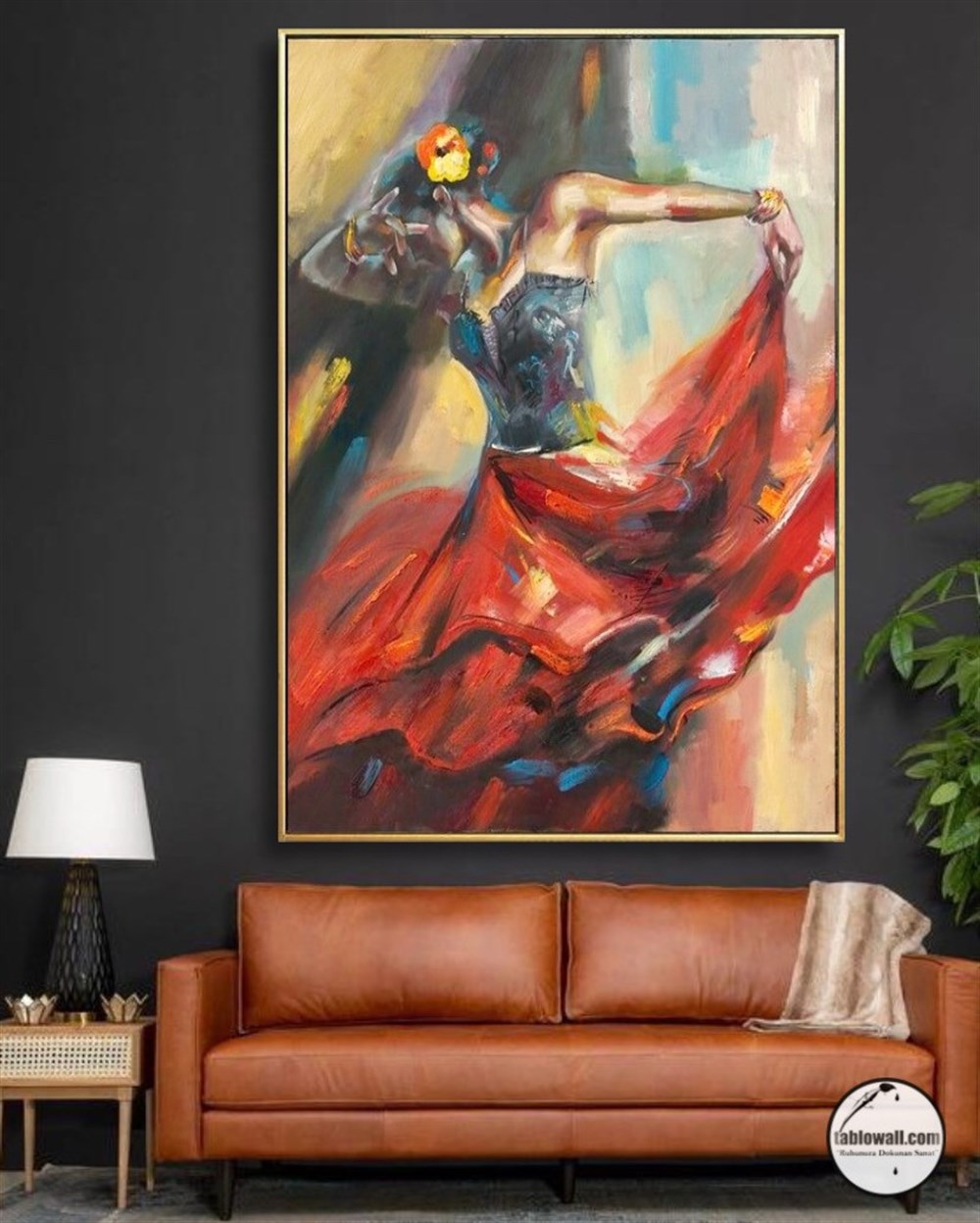 BAILAORA YAĞLI BOYA DOKULU TABLO