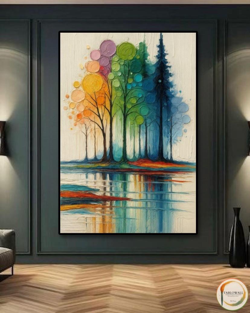 DOĞANIN PALETİ YAĞLI BOYA TABLO