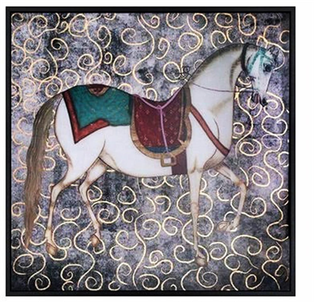NOBILITY OF HORSE ÇERÇEVELİ CAM BASKI TABLO
