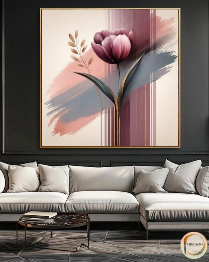 SESSİZ BİR ÇİÇEK YAĞLI BOYA TABLO