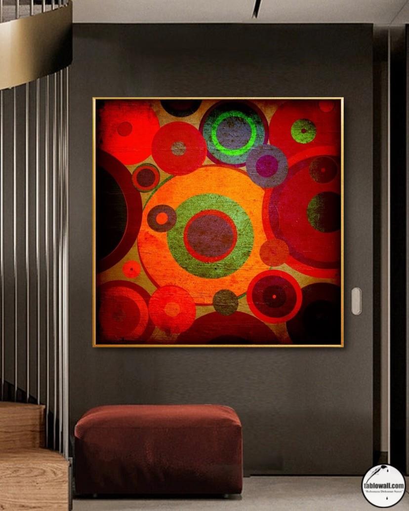 SOYUT YAĞLI BOYA DOKULU TABLO