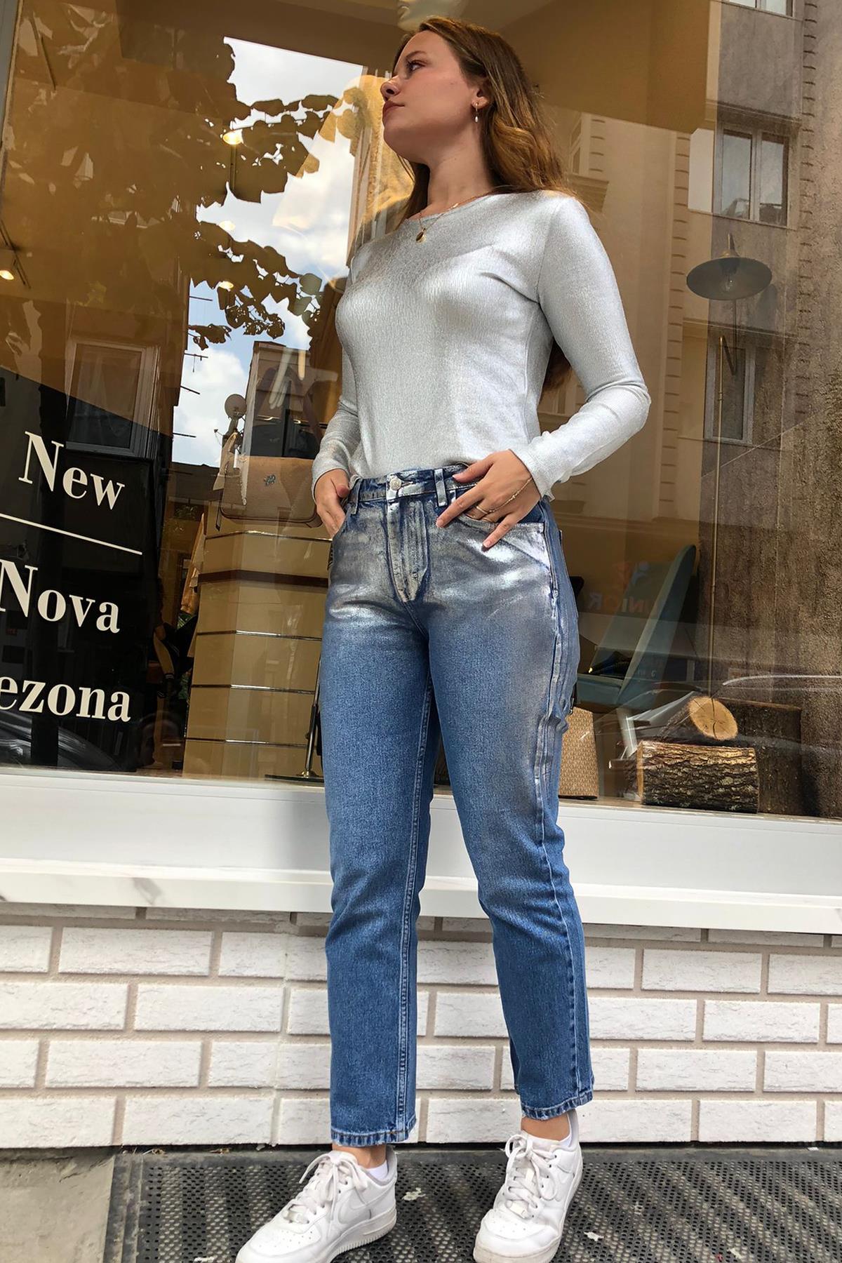Yarım Varaklı Jean