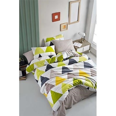 COTTON LİFE ÇİFT KİŞİLİK NEVRESİM TAKIMI MONT BLANC YEŞİL (KUTULU)