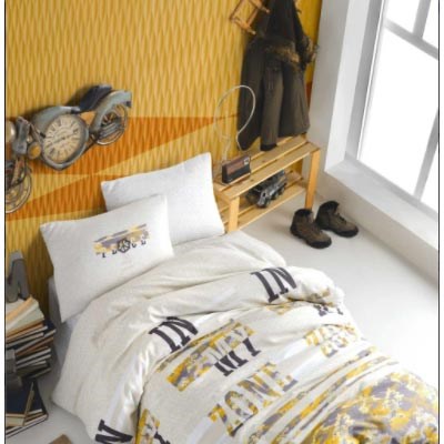 COTTON LİFE TEK KİŞİLİK NEVRESİM TAKIMI FREEZONE GRİ (KUTULU)