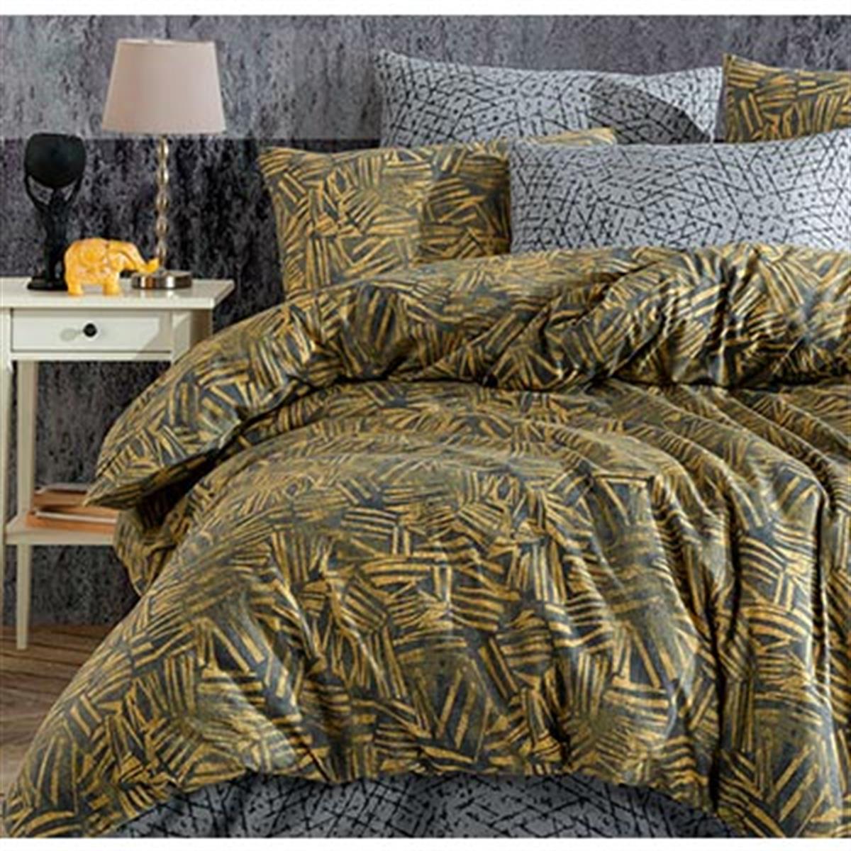 COTTON LİFE TEK KİŞİLİK NEVRESİM TAKIMI MOODS GREY (KUTULU)